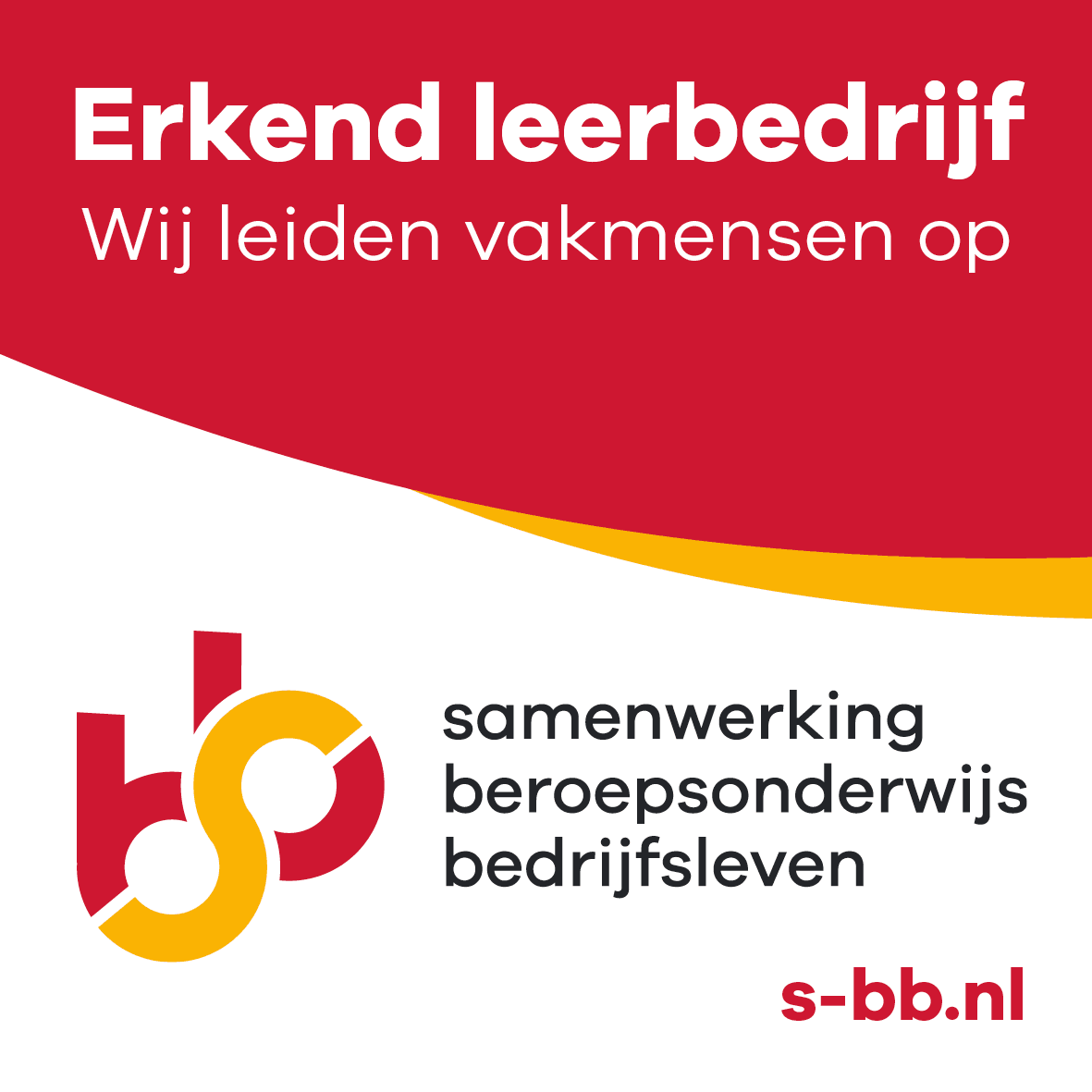 SBB Erkend leerbedrijf - Wij leiden vakmensen op